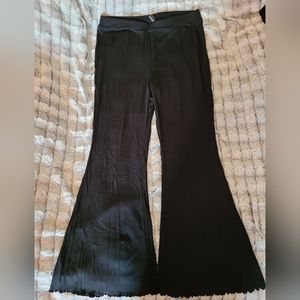 SHEIN Ribbed Ruffled Flare Leggings XL